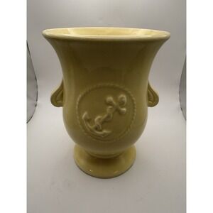 Roseville RRP Robinson Ransbottom Pottery Green Vase with Anchor Motif No 403
